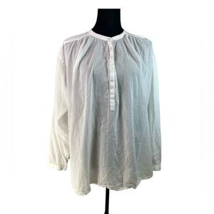 Nili Lotan Neville Blouse Shirt Tunic Blouse Size M Bohemian Peasant